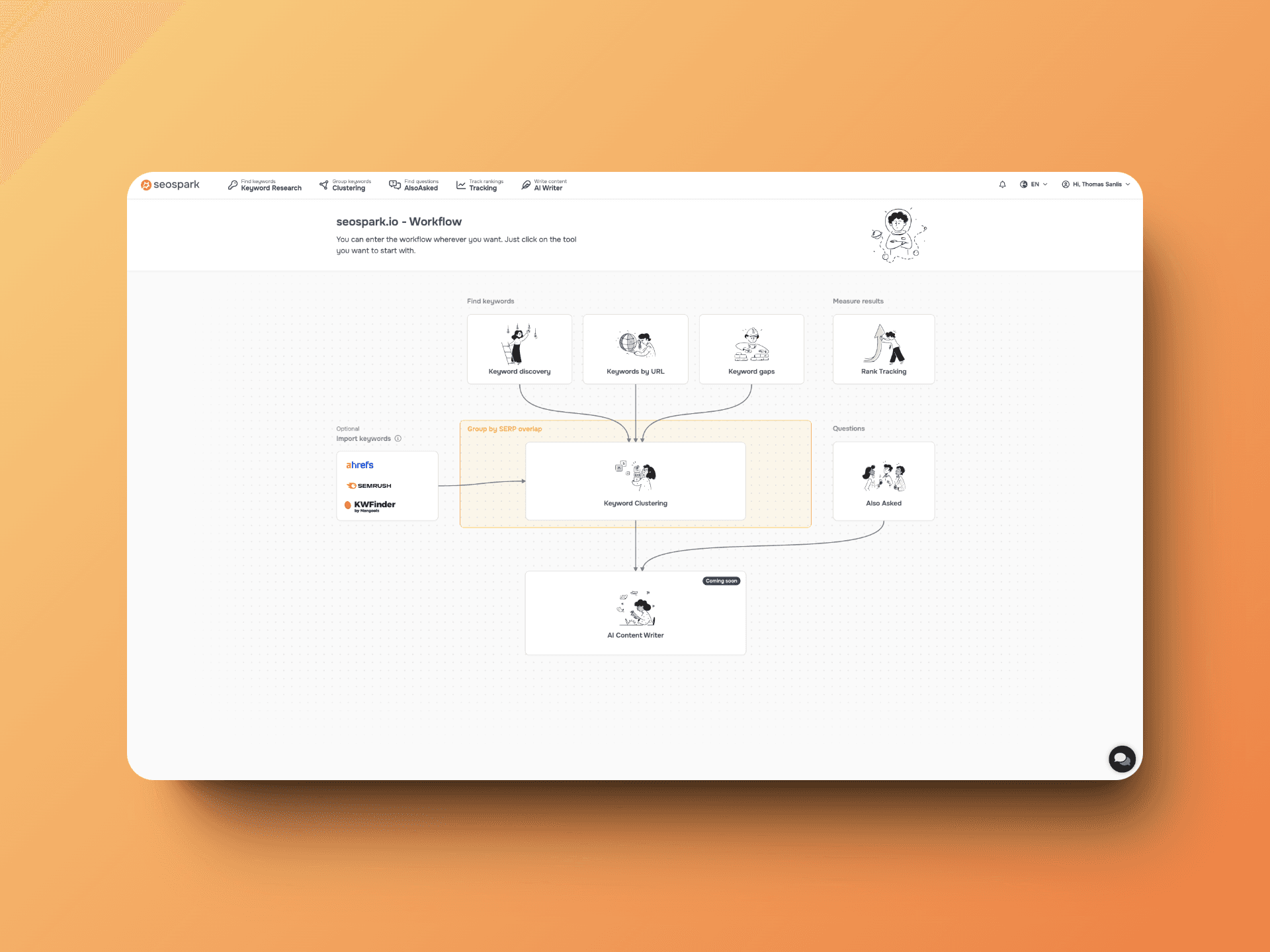 seospark dashboard